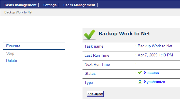 Web Access Task Details Picture